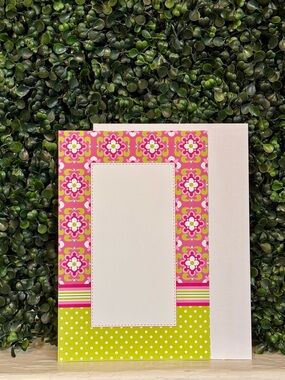 Floral Pink & Lime Party Invitation Card, Pack of 20
